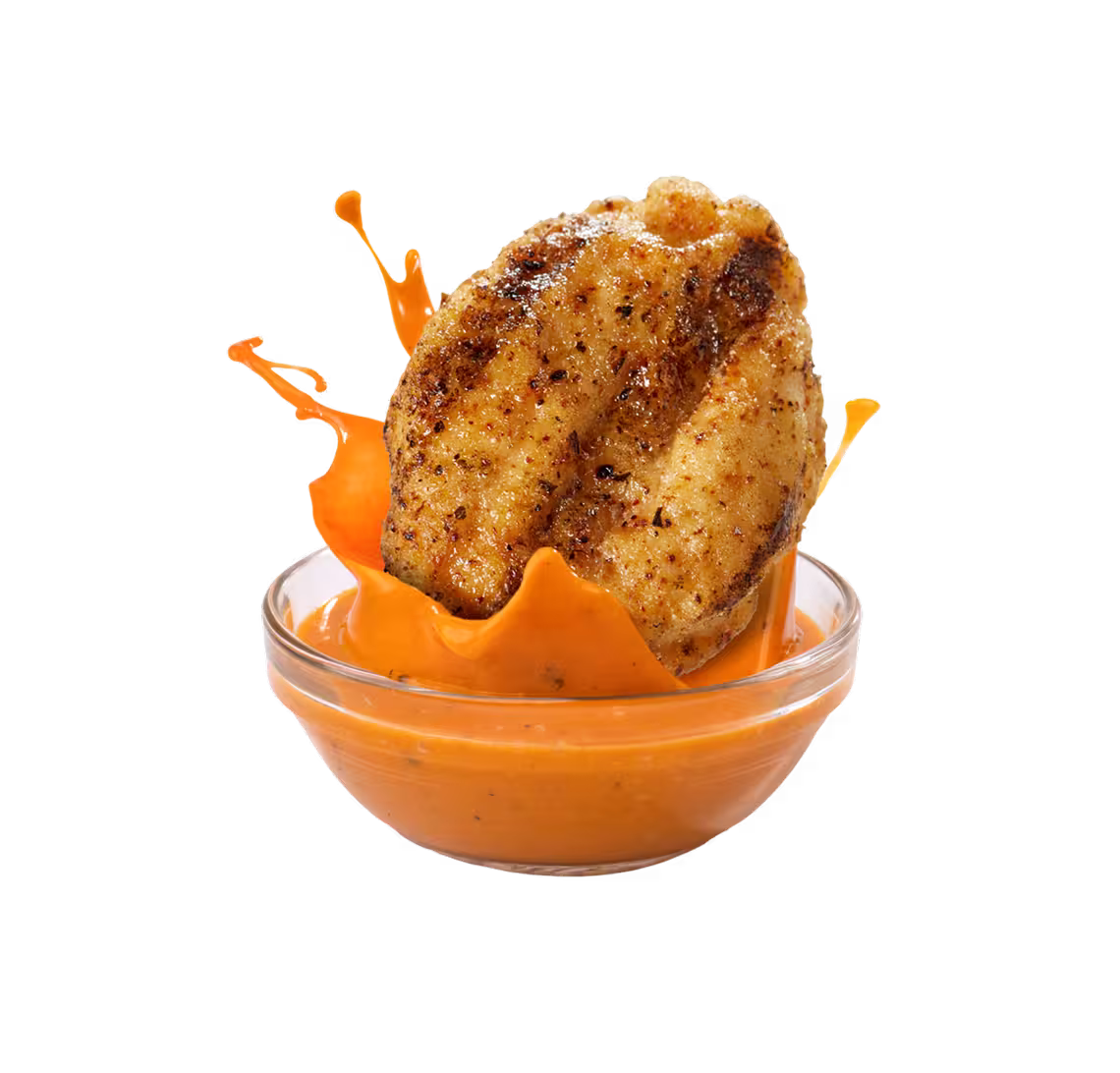 Skinny Butcher Crazy Grilled™ Dippers with Buffalo Sauce Dipping