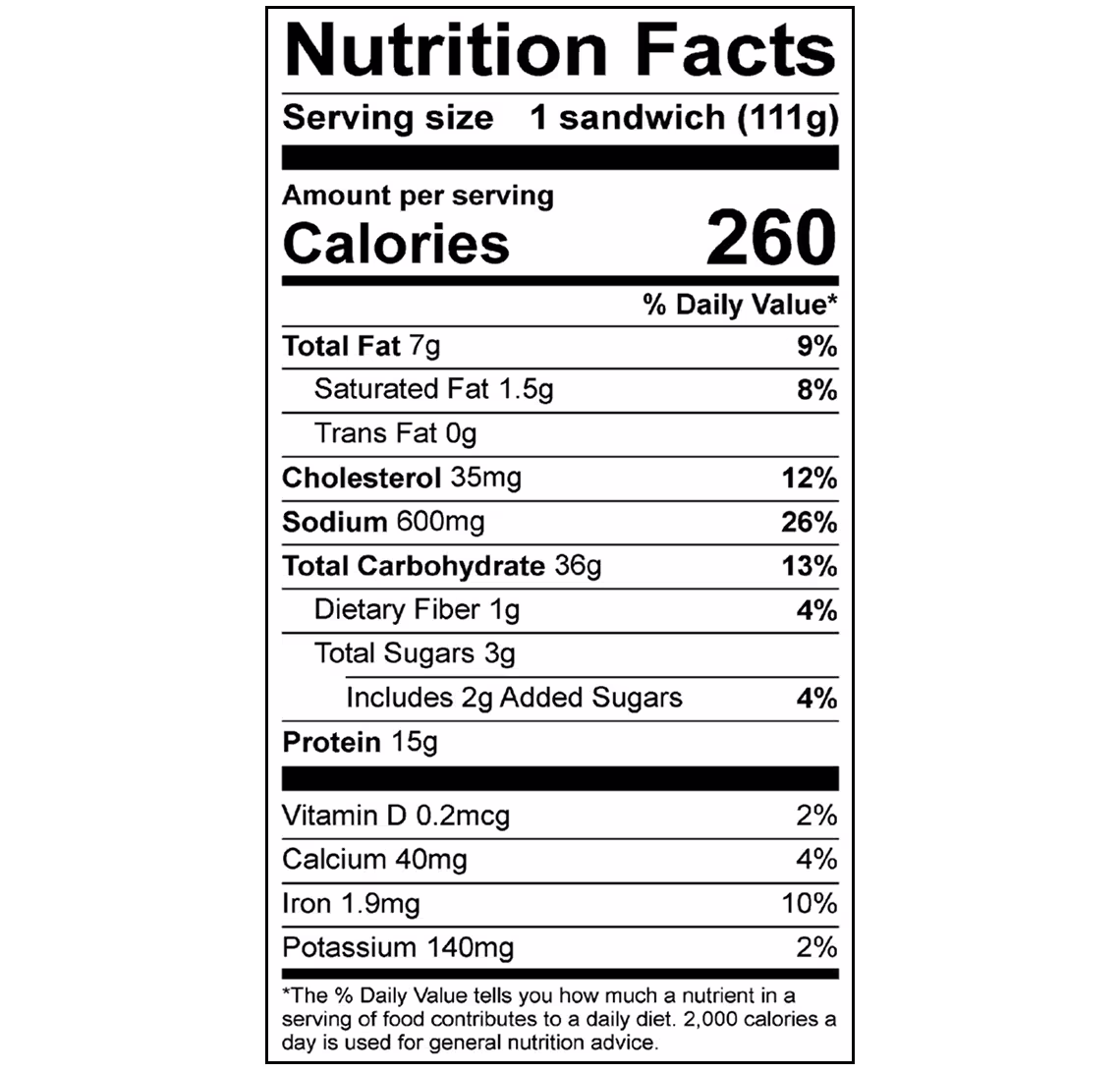 Skinny Butcher Spicy Crazy Crispy® Chicken on Brioche Sandwich Nutrition Facts