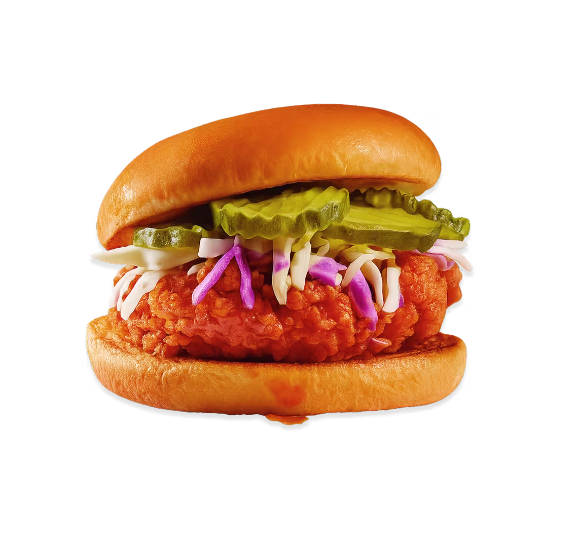 Skinny Butcher Spicy Crazy Crispy® Chicken on Brioche Sandwich Prepared